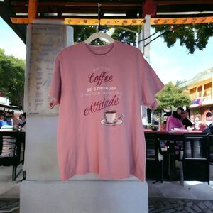 Woman Size L T-Shirt "May Your Coffee Be Stronger Then Your Daughter's Attitude"